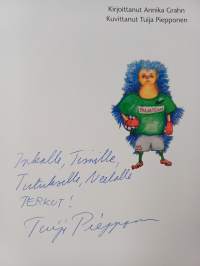 Siili ja taikakorut (signeerattu, tekijän omiste)