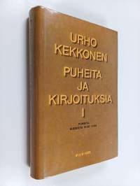 Puheita ja kirjoituksia, 1 - Puheita vuosilta 1936-1956