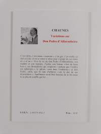 Variations sur Don Pedro d&#039;Alfaroubeira