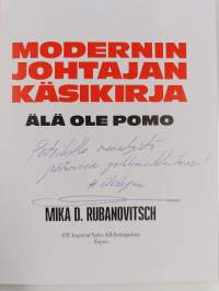 Modernin johtajan käsikirja : älä ole pomo (signeerattu, tekijän omiste)