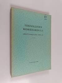 Teknillinen korkeakoulu - opetusohjelma 1968-69