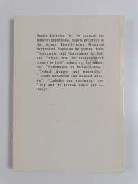 Nationality and Nationalism in Italy and Finland from the Mid-19th Century to 1918