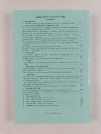 Boreales : Revue du centre de recherches inter-nordiques n°74/77 1998