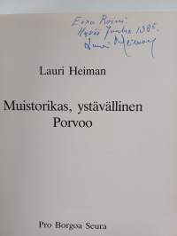 Muistorikas, ystävällinen Porvoo