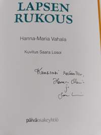 Lapsen rukous (signeerattu, tekijän omiste)