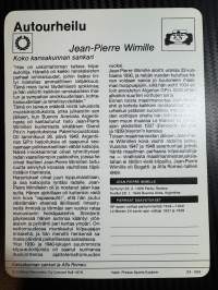 Autourheilu keräilykortti Jean- Pierre Wimille