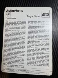 Autourheilu keräilykortti Targa Florio