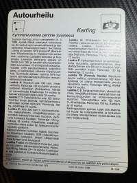 Autourheilu keräilykortti Karting