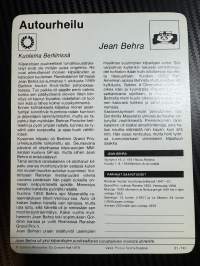 Autourheilu keräilykortti Jean Behra