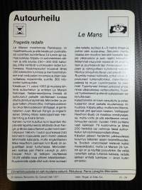 Autourheilu keräilykortti Le Mans
