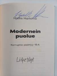 Modernein puolue : korruptio päättyy 18.4. : Liike Nyt (signeerattu)