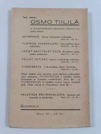Kohtalousko ja kaitselmususko : elämän käsittämättömien vaiheiden tutkistelua