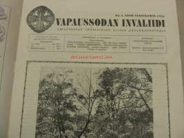 Vapaussodan Invaliidi 1954 nr 4