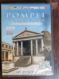 79 A.D. Pompei A Virtual Tour with Reconstructions of Herculaneum. NEW (Uusi DVD). Audio in Italian and English. Subtiteles in 11 languages (ei suomeksi).