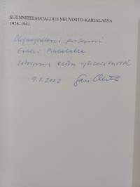 Suunnitelmatalous Neuvosto-Karjalassa 1928-1941 : paikallistason rooli Neuvostoliiton teollistamisessa (signeerattu, tekijän omiste)