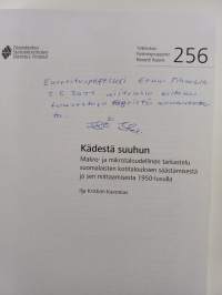 Kädestä suuhun : makro- ja mikrotaloudellinen tarkastelu suomalaisten kotitalouksien säästämisestä ja sen mittaamisesta 1950-luvulla (signeerattu, tekijän omiste)