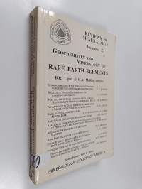 Geochemistry and mineralogy of rare earth elements
