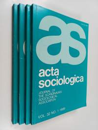Acta Sosiologica - vol. 32 No. 1-4/1989 : journal of the Scandinavian Sociological Association