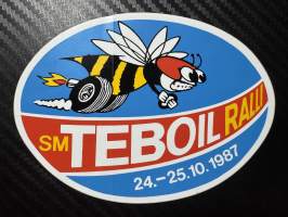 SM Teboil ralli 24-25.10.1987  tarra