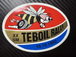 SM Teboil ralli 10.10.1992 tarra