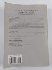Managing people and organizations
