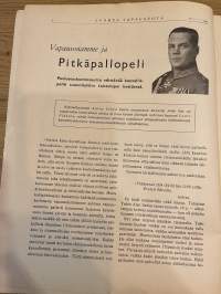 Suomen vapaussota 1941 nr 1 - Vapaussotamme ja Pitkäpallopeli, Vihollisen pommituskone löytyi pilvestä, ym.