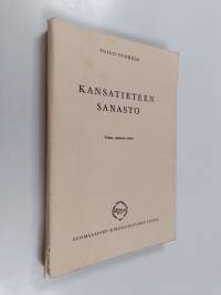 Kansantieteen sanasto