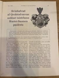 Suomen vapaussota 1937 nr 3 - Isänmaa ja Ukko-Pekka, Svinhufvud af Qvalstad-suvun sotilaat taistelussa Ruotsi-Suomen puolesta, ym.