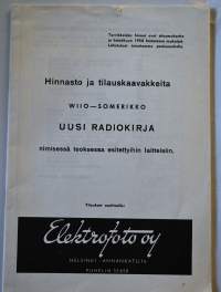 Hinnasto ja tilauskaavakkeita Wiio - Somerikko Uusi radiokiirja
