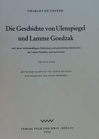 Die Geschichte von Ulenspiegel und Lamme Goedzak 1-2.
