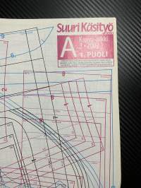 Suuri Käsityö 2002 nr 3, 16 ihanaa kevätneuletta, 2 kaava-arkkia