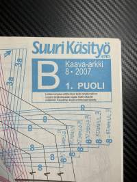 Suuri Käsityö 2007 nr 8, 68 iloista ideaa, 2 kaava-arkkia