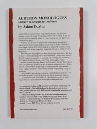 Audition monologues and how to prepare for auditions (signeerattu)