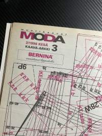 Moda 1998 nr kesä 2, 87 Ompelijan unelma kesämallia, sisältää kaava-arkin