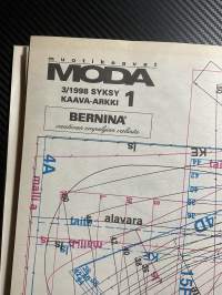 Moda 1998 nr Syksy 3, Syysmuodin 30 parasta mallia, sisältää kaava-arkin