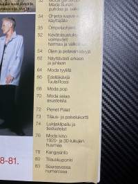 Moda 1999 nr 1, ihana kevätmuoti, sisältää kaava-arkin