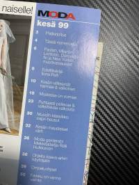 Moda 1999 nr 2, Pellavaa &amp; keveyttä kesään, sisältää kaava-arkin