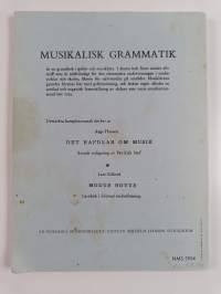 Musikalisk Grammatik : Grundbok i gehör och musiklära