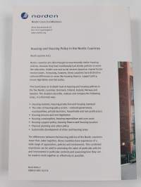 Housing and Housing Policy in the Nordic Countries