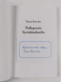 Pullopostia Syvinkisalmelta (signeerattu, tekijän omiste)