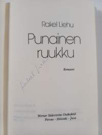 Punainen ruukku (signeerattu, tekijän omiste)
