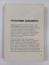 Psykiatrinen sairaanhoito : Oppikirja mielisairaanhoitajille
