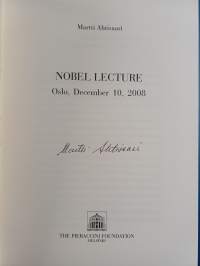 Nobel lecture, Oslo, December 10, 2008 (signeerattu)