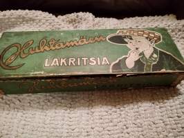 Huhtamäen lakritsi piippu rasia v. 1920