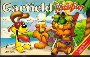 Garfield - On Vacation, 1988.  Karvinen lomailee mustavalkoisissa stripeissä