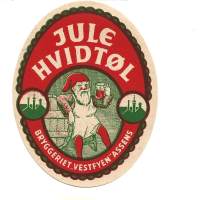 Jule Hvidtol-  olutetiketti