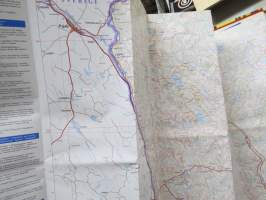 Suomen tiekartta GT 14 mm. Kittilä Sodankylä 2000 - Vägkarta - Road Map - Strassenkarte