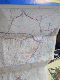 Suomen tiekartta GT 14 mm. Kittilä Sodankylä 2000 - Vägkarta - Road Map - Strassenkarte