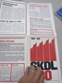 SKDL 1944-1974 julkilausuma 30-vuotisen toiminnan johdosta / tavoitteita