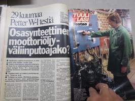 Tuulilasi 1982 nr 1, Diesel-Mersu 200D kestotesti loppuraportti 60 000 km, Moottoriöljytesti, Auto 2000, Tee-se-itse Passat huolto-ohjeet, Kelkalla Rovaniemi-Kemi ym
